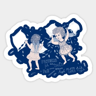 Angel pillow games Sticker